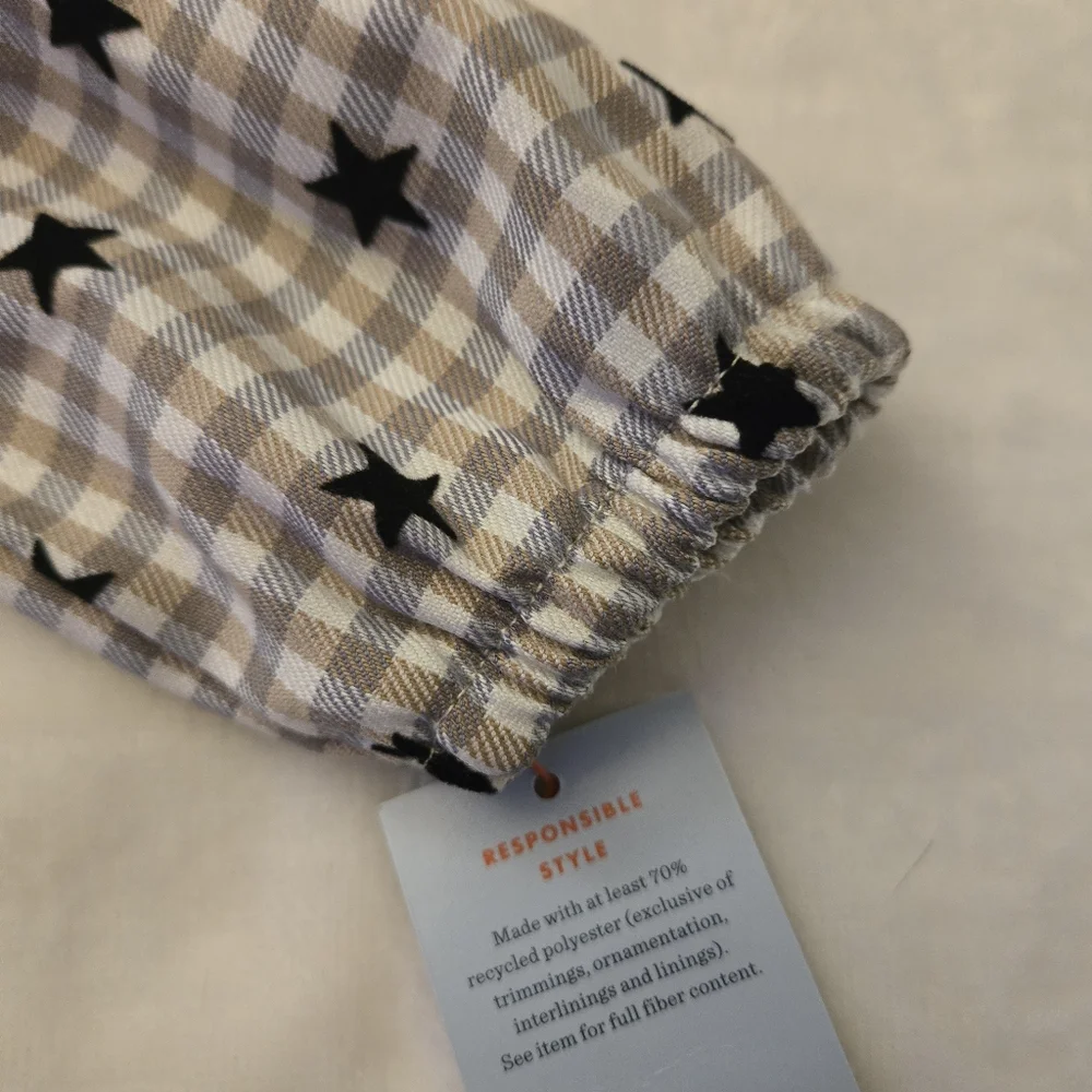 Cat & Jack Toddler Girls Gingham Star Dress and Faux Fur Vest Set 2T‎ NWT